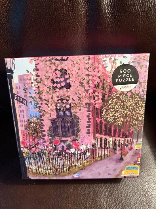 Galison Other - Galison Blooming Streets 500 Piece Puzzle with poster